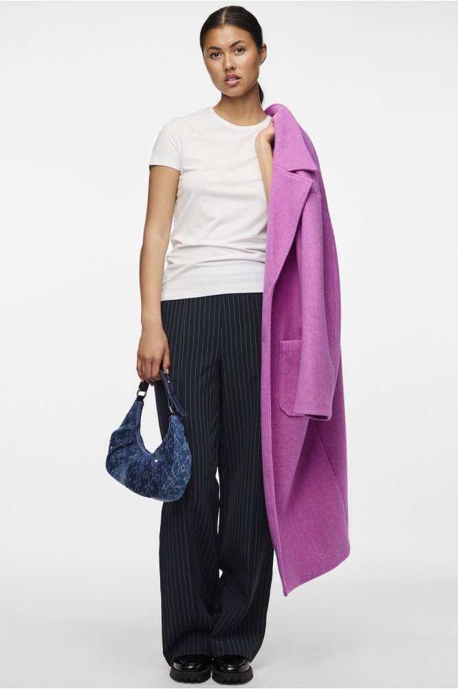 PCBOZZY HW WIDE STRIPED PANTS NOOS 17130407 SKY CAPTAIN/PINSTRIPE